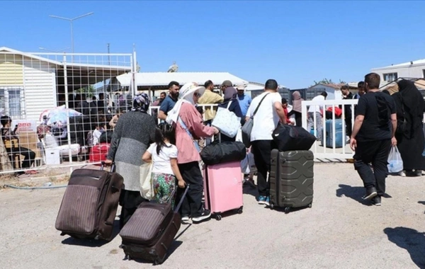 Türkiyədən Suriyaya 1,2 milyondan çox qaçqın qayıdıb