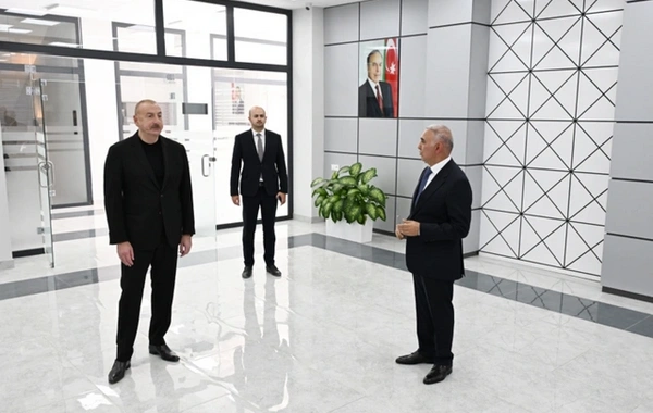 Президент принял участие в открытии Центра цифрового управления Зангиланской электрической сети