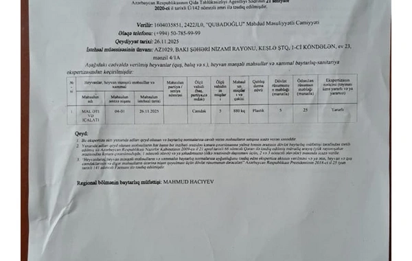 32 saylı bağçada uşaqlara iylənmiş ətdən yemək bişirilir? - RƏSMİ CAVAB