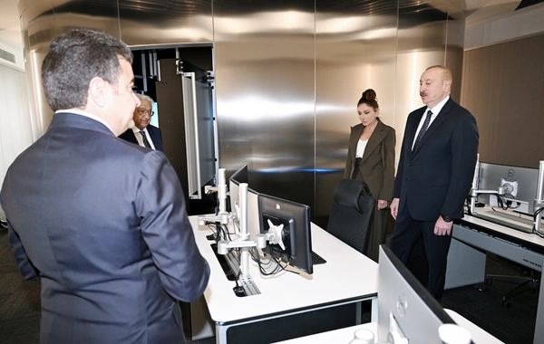 Prezident İlham Əliyev Milli Aviasiya Akademiyasında Beynəlxalq Təlim Mərkəzinin açılışında iştirak edib