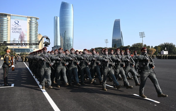Vətən müharibəsində Qələbənin beşinci ildönümünə həsr olunmuş Hərbi parad keçirilib