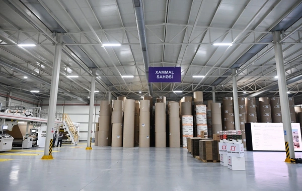 Sumqayıt Sənaye Parkında karton və qutu taralarının istehsalı müəssisəsinin açılışı olub