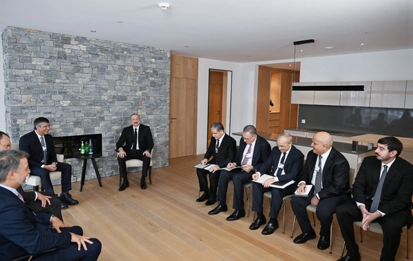 President Ilham Aliyev met with the chairman of the Brazilian company BTG Pactual in Davos