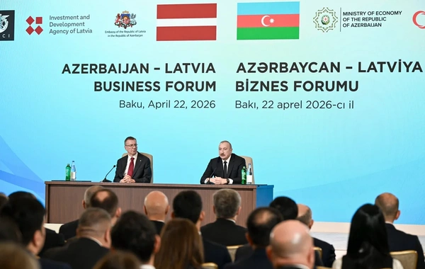 An Azerbaijani-Latvian business forum was held in Baku