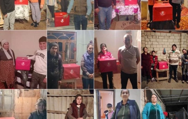 По инициативе Лейлы Алиевой малообеспеченным семьям вручены праздничные подарки