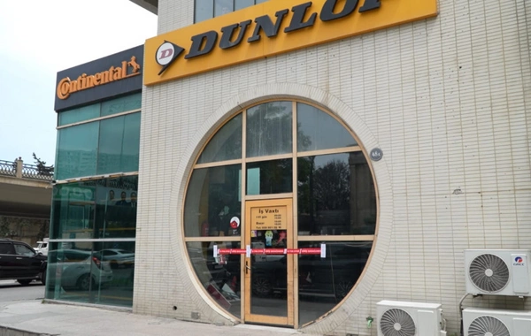 Bakıda avtomobil şinləri satılan anbarın fəaliyyəti dayandırıldı