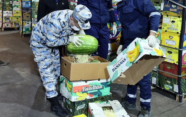 Qarpız yükü altında 31 kiloqramdan çox həşiş aşkarlanıb