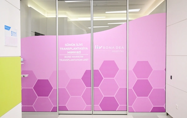 Leyla Əliyeva Liv Bona Dea Hospitalında Sümük iliyi nəqli mərkəzinin açılışında iştirak edib