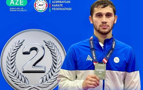 Azərbaycan karateçisi Avstriyada gümüş medal əldə edib