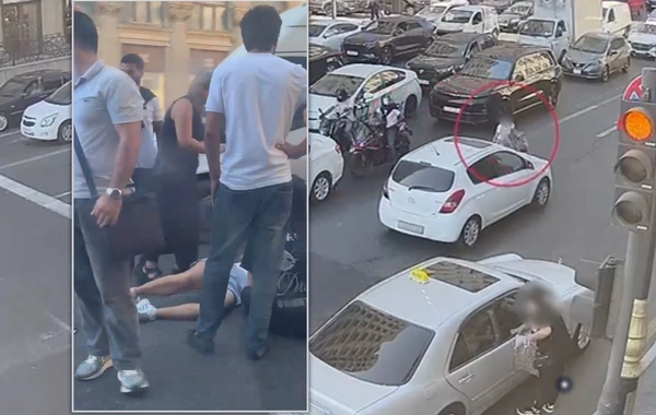 Bakıda qızı avtomobil vurdu - ANBAAN GÖRÜNTÜ