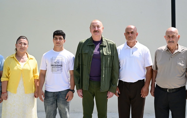 Prezident İlham Əliyev Xocavənd rayonunun Quzeyxırman kəndində olub