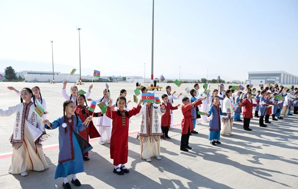 Leila Aliyeva arrived on a visit to Turkmenistan