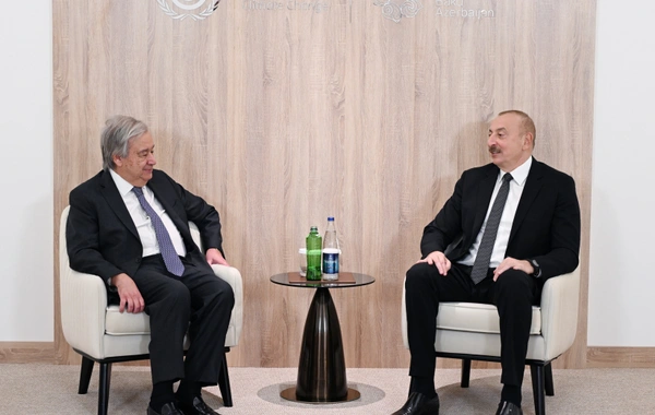 Ильхам Алиев встретился с генеральным секретарем ООН