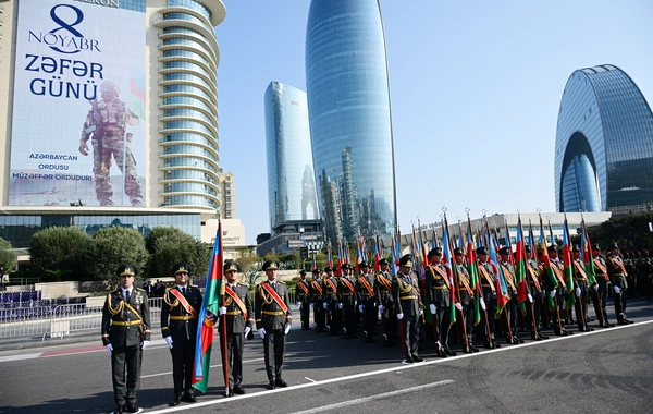 Bakıda Qələbənin beşinci ildönümünə həsr olunmuş Hərbi parad keçirilir