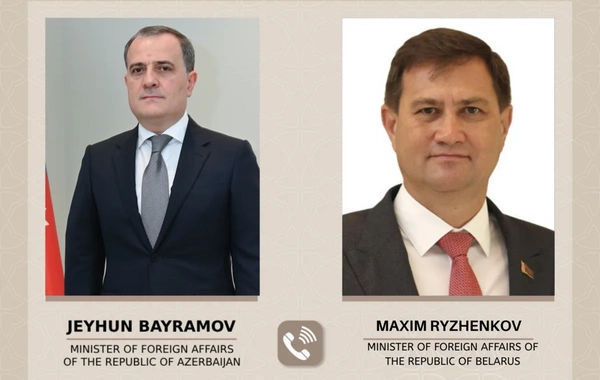 Ceyhun Bayramov belaruslu həmkarını İranın Naxçıvana dron hücumu ilə bağlı məlumatlandırıb