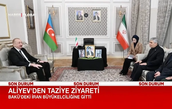 Haber Global: Ильхам Алиев побывал в посольстве Ирана в Баку