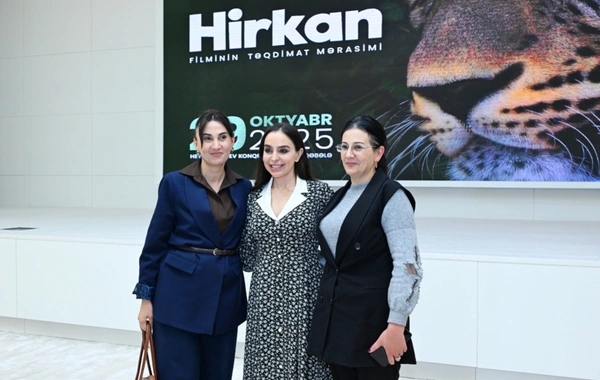 Leyla Əliyeva "Hirkan" sənədli filminin təqdimatında iştirak edib