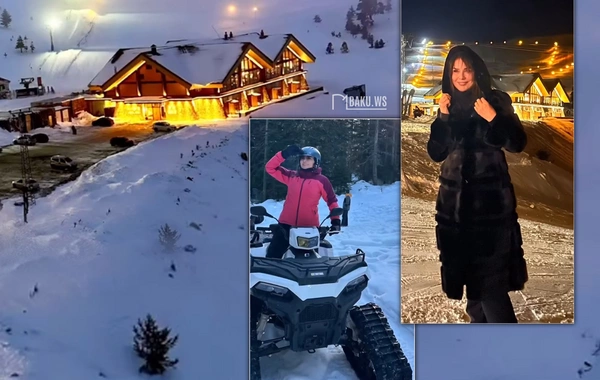 Əməkdar artistin əyləncəli qış tətilindən görüntülər