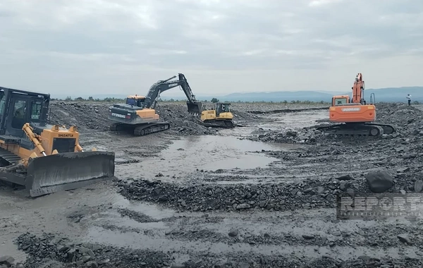 Oğuzdan axan çaylarda sel və daşqınlara qarşı mübarizə tədbirləri görülür
