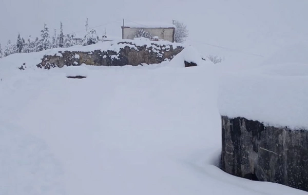 Bu ərazidə qarın hündürlüyü 80 santimetrə yüksəldi