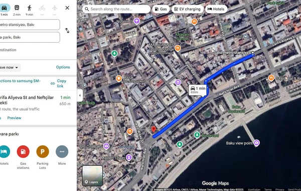 Bulvar boyunca avtobus dayanacaqları ilə bağlı YENİ TƏKLİF