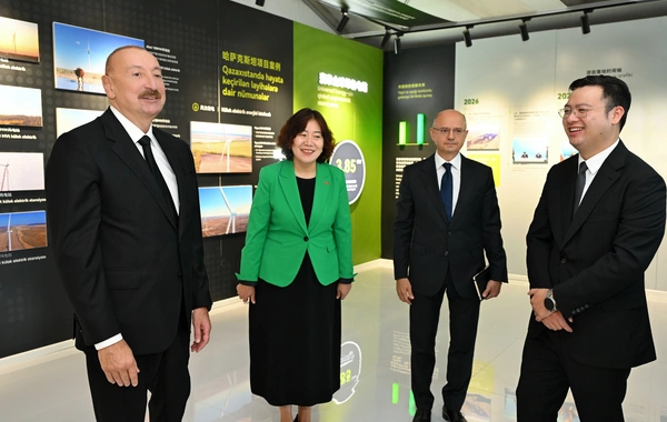 İlham Əliyev "Qobustan" Günəş Elektrik Stansiyasının açılışında iştirak edib
