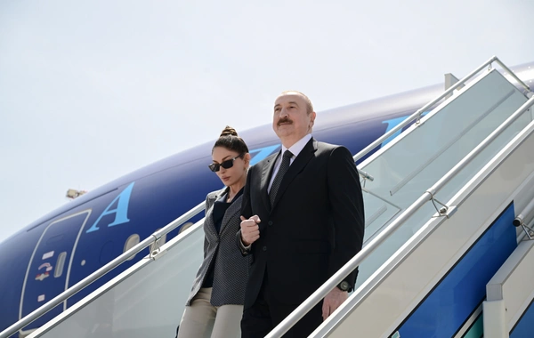 İlham Əliyev Türkiyəyə işgüzar səfərə gedib - FOTO