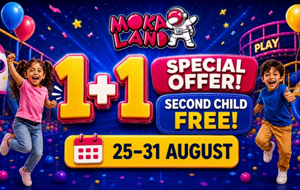 1+1 Offer at Moka Land Childrens Entertainment Centre in Baku – Second Child Enters Free