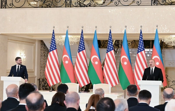 İlham Əliyev və ABŞ-nin Vitse-prezidenti mətbuata bəyanatlarla çıxış ediblər