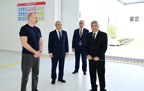 Xocalı şəhərində "Qarabağ Tekstil Evi" MMC istifadəyə verilib