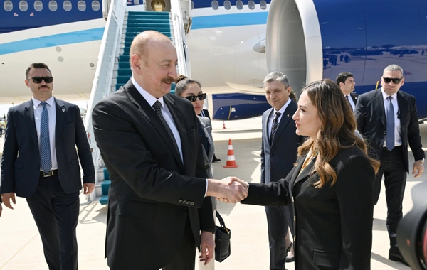 İlham Əliyev Türkiyəyə işgüzar səfərə gedib - FOTO