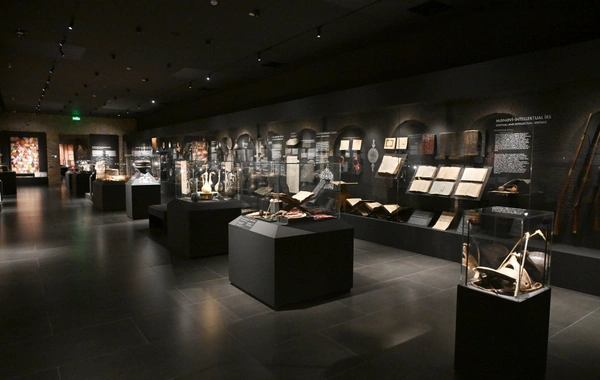 Leyla Əliyeva və Arzu Əliyeva Şəkidə tarixi-memarlıq abidələrinin bərpadan sonra açılışında iştirak ediblər