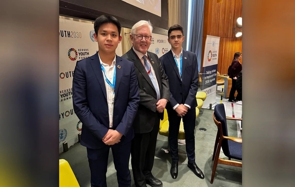 A youth representative of Azerbaijan participates in the prestigious UN ECOSOC Youth Forum