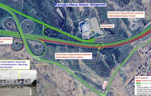 DYP aeroport yolunda yaranacaq məhdudiyyətlərə görə hərəkət iştirakçılarına təkrar müraciət edib