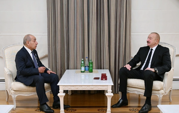 President Ilham Aliyev presented the "Istiglal" order to Yagub Eyubov