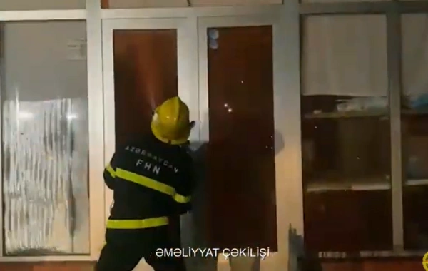 Göyçayda obyekt yanıb