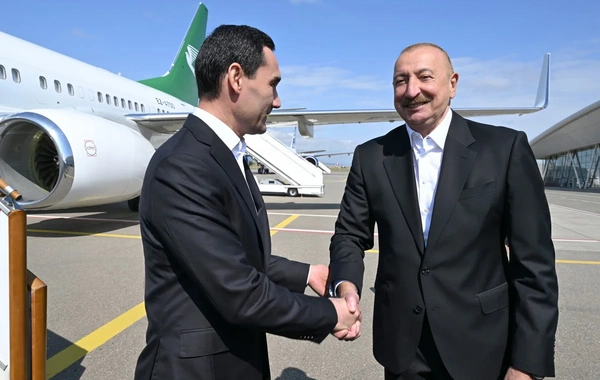 Türkmənistan Prezidenti Füzulidə səfərdədir
