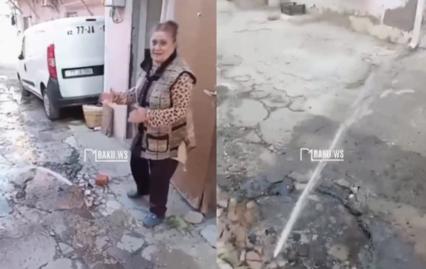 Xutorda iki aydır su axır, sakinlər evlərində yaşaya bilmirlər - ŞİKAYƏT