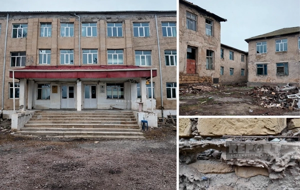 Salyanda iki kəndin məktəbi qəzalı vəziyyətə düşüb, yeni binanın inşasına qərar verilib