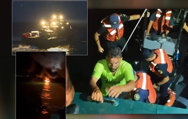 Xəzərdə əməliyyatın ANBAAN GÖRÜNTÜLƏRİ: Atəş açıldı, yaralı var