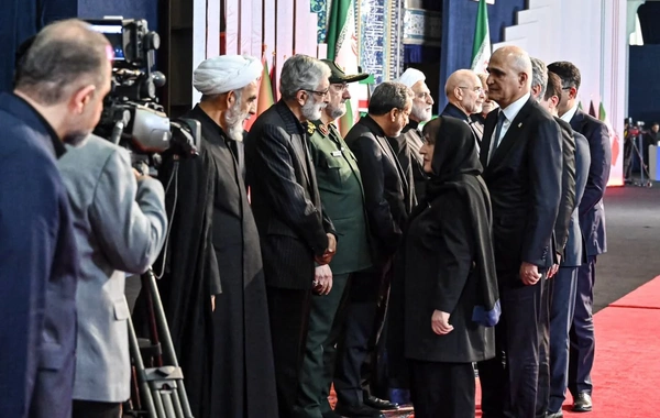 Sahibə Qafarova Xameneinin vida mərasimində iştirak edib