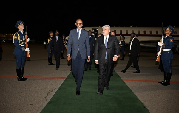 Ruanda Prezidenti Pol Kaqame Azərbaycana rəsmi səfərə gəlib