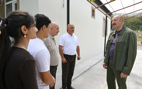 Prezident İlham Əliyev Xocavənd rayonunun Quzeyxırman kəndində olub