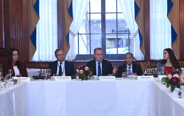 Ceyhun Bayramov Nyu-Yorkda Azərbaycan – ABŞ strateji tərəfdaşlığının önəmindən bəhs edib