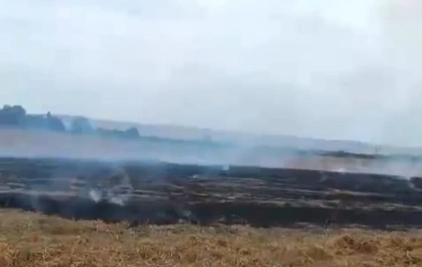 В Губинском районе произошёл пожар