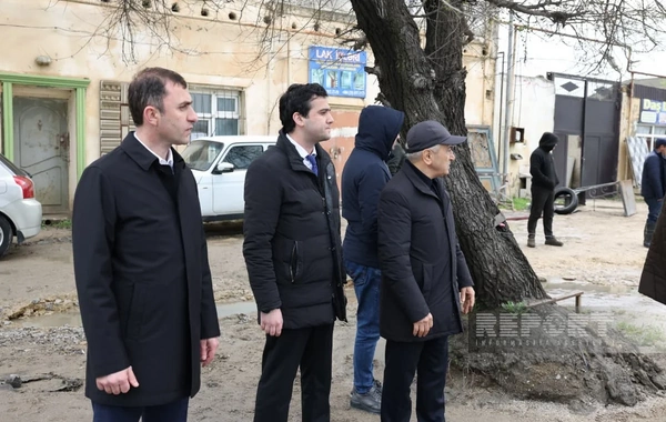 Zabratda yağışın fəsadları aradan qaldırılır