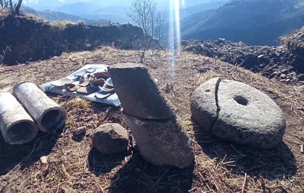 Arxeoloji abidədə qanunsuz qazıntı aparan şəxslər SAXLANILDI