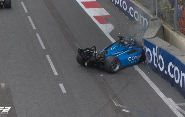 F2: another accident has occurred, racing cars collided