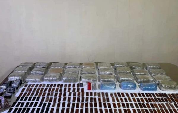 Uçuş aparatı ilə 33 kiloqramdan çox narkotikin keçirilməsinin qarşısı alınıb