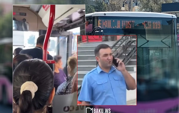 Sürücü sərnişindən küsdü, avtobusu sürməkdən imtina etdi